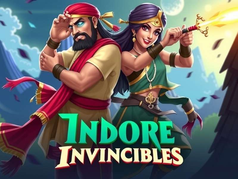 Indore Invincibles game banner showing characters in traditional Indian attire